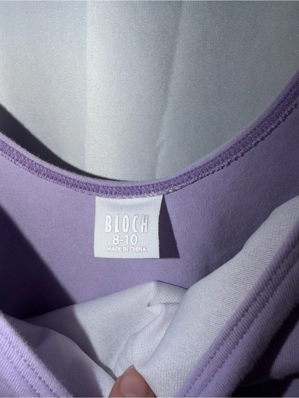 Bloch One Piece Dance Lilac Flutter Sleeve Kids One Piece Singlet Leotard 8-10